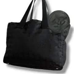 良品 CHANEL シャネル ニュートラベル トートバッグ Vintage 黒のサムネイル