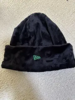 NEW ERA 黒 ニット帽 起毛 折り返し式 ユニセックス