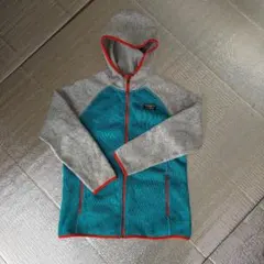 L.L.Bean フリースジャケット 150㎝～160㎝ ターコイズ/グレー