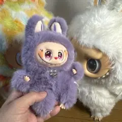 LABUBU ZIMOMO ラブブ ジモモ BIG ぬいぐるみ 紫 色 ラブブ ジモモ BIG ぬいぐるみ 紫 色緑色ファーの 38cm