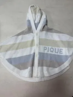 pique ベビーポンチョ 80-90