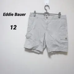 Eddie Bauer 【12】ベージュ カーゴショートパンツXL相当