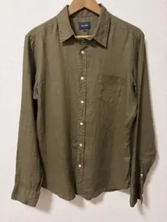 BEAMS 長袖シャツ カーキ Lサイズのサムネイル