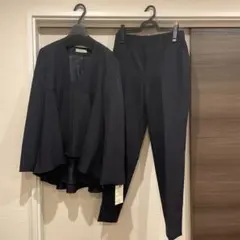 ネイビー フレアシルエット セットアップ