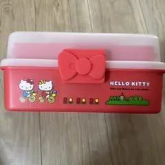 美品 1998年 ハローキティ 裁縫箱 レトロ 昭和平成 ソーイングセット