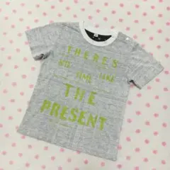 ペイズリー柄♡お洒落着回し◎ロゴプリントグレー♡Tシャツ♡90♡