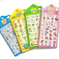 【韓国限定】PEANUTS 正規品 スヌーピー 3シール 4種セット