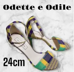 美品★　Odette e Odile 　アフリカンハイヒール サンダル　24のサムネイル