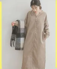 urban research ITEMSコーデュロイスキッパーワンピース試着のみ