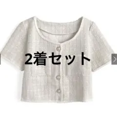 GRL パールボタンツイードショート丈ジャケット[ks111] 2着