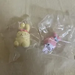 サンリオ　なりきりうさぎさんフィギュア　マイメロディ&ポムポムプリン