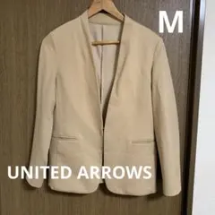 ストレッチリネンツイルノーカラージャケット