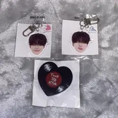 TREASURE カプセルトイ スマホグリップ 顔アクキー ジェヒョク 喜哀