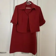 Michel Klein レッド スカートセットアップ