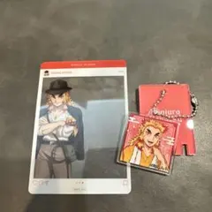 極楽湯　銭湯錠風キーホルダー　煉獄杏寿郎　鬼滅の刃