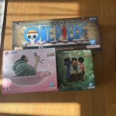 ワンピース一番くじ　D賞　ギガントネームロゴフィギュア　A賞　B賞　3点セット