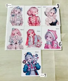 バラ売り可　人物ステッカー　1枚110円　Sakura様