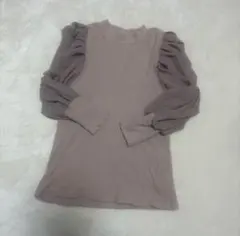 ems ピンクベージュ 長袖フリル袖トップス 子供長袖トップス春トップス