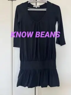 KNOW BEANS 黒 ミニワンピース 38のサムネイル