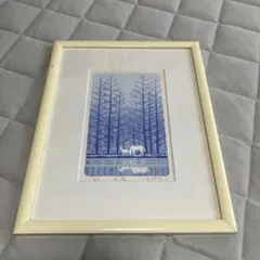 吉岡浩太郎「白馬」シルクスクリーン 版画 額装品 A.P版 - メルカリ