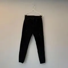 Dazy スキニーデニムパンツ ブラック Mサイズ ダメージ加工
