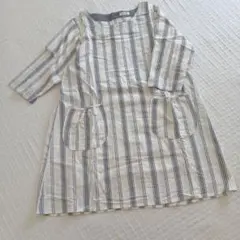 スモックタイプのエプロン（シワ加工）