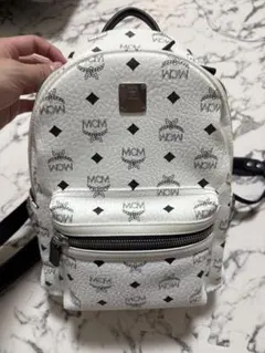 MCM ホワイトレザーリュックのサムネイル