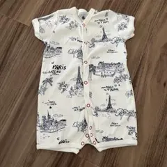 プチバトー　Parisロンパース　3m/60cm