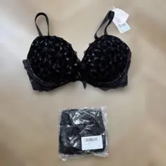 ブラック ブラジャーショーツセット F65 M