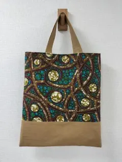 30　ハンドメイドぺたんこサブトートバッグ