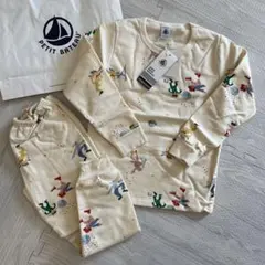 プチバトー　パジャマ　6ans 116 新品未使用 裏起毛　長袖　パジャマ