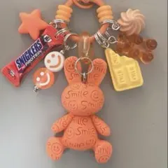 じゃらじゃらキーホルダー ベア オレンジ系 - メルカリ