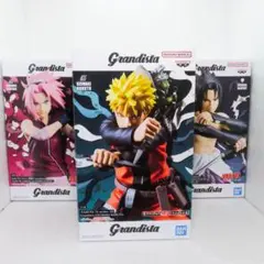 送料無料 Grandista ナルト・サクラ・サスケ フィギュアセット