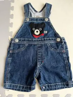 DOUBLE.B デニムオーバーオール Free70-80サイズ