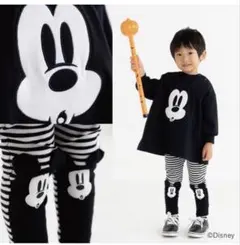 ミッキー　ハロウィン　コスプレ　衣装　110cm セットアップ　ディズニー