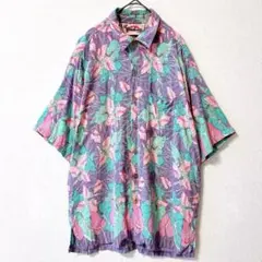 ETRO ペイズリー柄 半袖シャツ Lサイズ 総柄 オープンカラーシャツ 