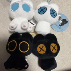 しろろとくろろ マスコット ぬいぐるみ 全4種セットコンプリート たまきち 猫