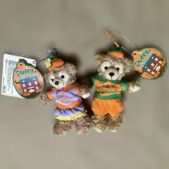 ダッフィー＆シェリーメイ　ディズニーハロウィン　ぬいぐるみストラップセット
