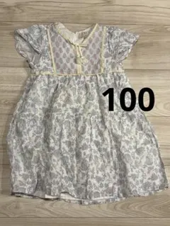 petit main 半袖ワンピース 100cm 花柄