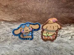 シナモンロール、ポムポムプリンステッカー