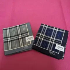 【未使用】CHAPS チェック柄 ハンカチ 2枚セット