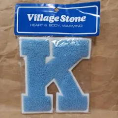 アルファベットワッペン K サガラ刺繍