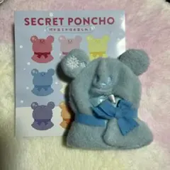 ディズニーストア　シークレットポンチョ　水色