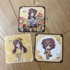 ホロライブ　極楽湯　コースター　戌神ころね　3枚セット