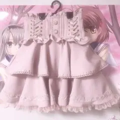 LIZLISA サスペンダー付きティアードスカパン ピンク 量産型 地雷系