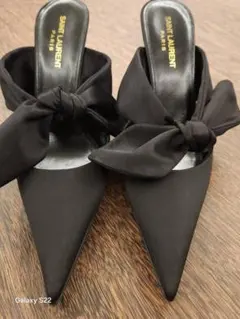 SAINT LAURENT PARIS リボン ミュール パンプスのサムネイル