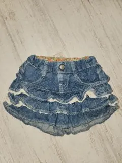 デニムフリルショートパンツ 90cm