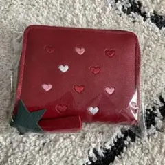 ハートミニ財布　レッド