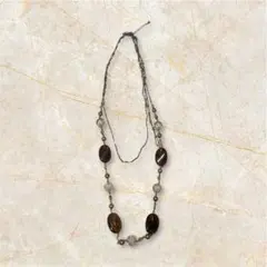 天然石ビーズネックレス 約70cm