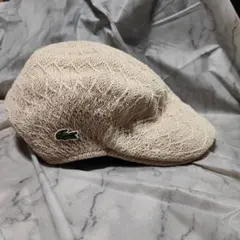 LACOSTE ラコステ ベージュ ニットハンチング